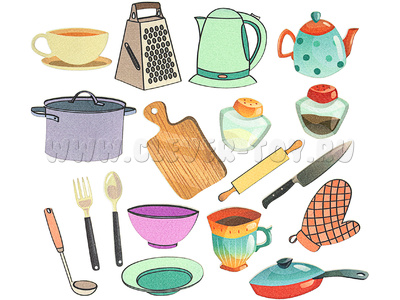 Посуда (демонстрационный материал, фетр) Посуда (демонстрационный материал, фетр)