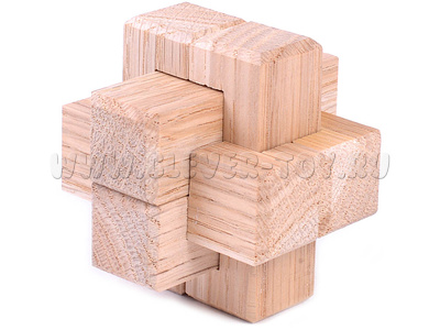 Головоломка "Узел простейший 6 элементов большой" (дерево) Головоломка "Узел простейший 6 элементов большой" (дерево)