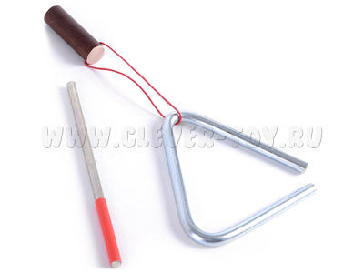 Треугольник музыкальный 10 см (диаметр 8мм) Треугольник музыкальный 10 см (диаметр 8мм)