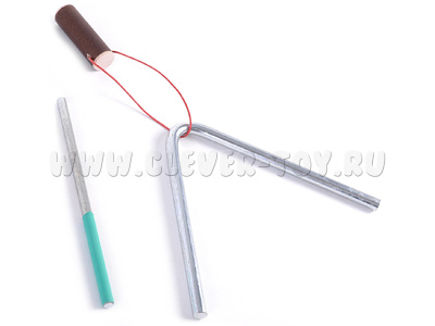 Угольник музыкальный 14 см (диаметр 8мм) - остатки Угольник музыкальный 14 см (диаметр 8мм) - остатки