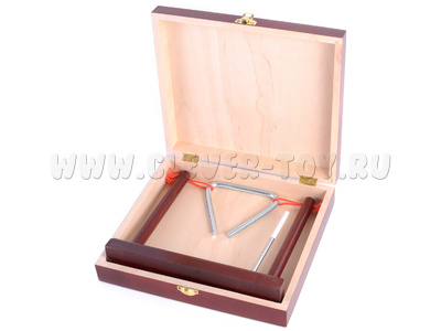 Треугольник музыкальный 10 см, на подставке (диаметр 8мм) Треугольник музыкальный 10 см, на подставке (диаметр 8мм)