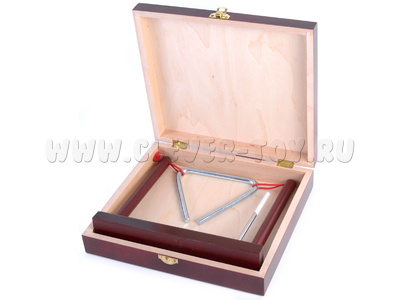 Треугольник музыкальный 12 см, на подставке (диаметр 8мм) Треугольник музыкальный 12 см, на подставке (диаметр 8мм)