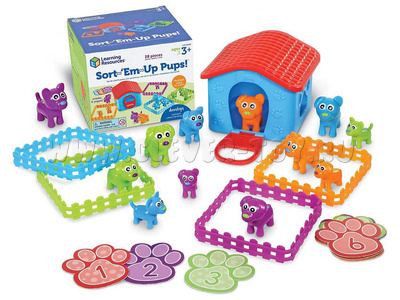 Развивающая игра "Собаки и щенки" (28 элементов) Развивающая игра "Собаки и щенки" (28 элементов)