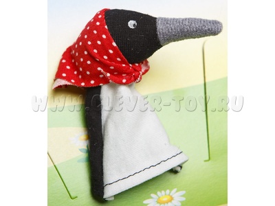 Кукла пальчиковая "Сорока" Кукла пальчиковая "Сорока"