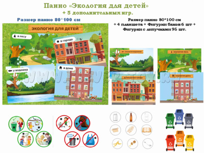 Панно "Экология" (101дет + 4 планшета) Панно "Экология" (101дет + 4 планшета)