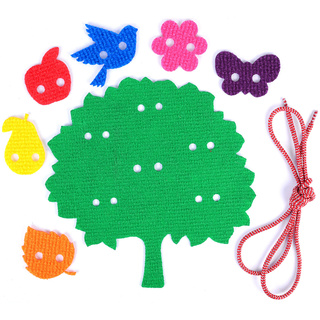 Дерево. Шнуровка (ковролин)