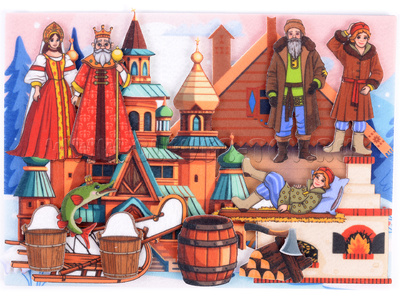 По щучьему велению с игровым полем (фетр) По щучьему велению с игровым полем (фетр)