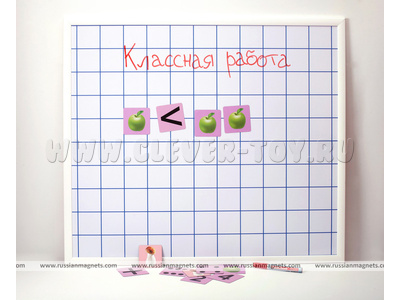 Магнитно-маркерная доска "Клетка" 86 х 75 см Магнитно-маркерная доска "Клетка" 86 х 75 см