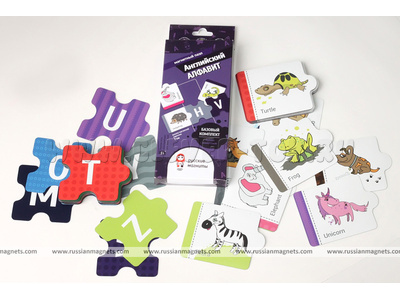 Набор магнитных карточек "Английский алфавит" (базовый комплект)