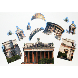 Набор магнитных карточек "Маленькие архитекторы: Исаакиевский собор"