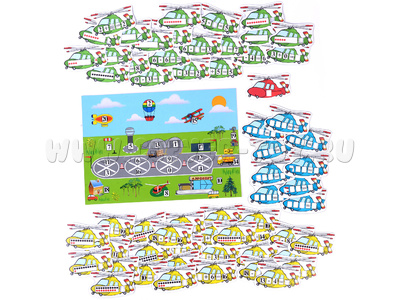 Магнитное развивающее пособие "Вертолёты-счетолёты" Магнитное развивающее пособие "Вертолёты-счетолёты"