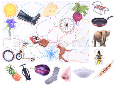 Магнитное развивающее пособие "Упрямые звуки" Звук "С" Магнитное развивающее пособие "Упрямые звуки" Звук "С"