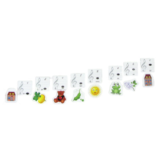 Набор магнитных карточек "Весёлые нотки"*